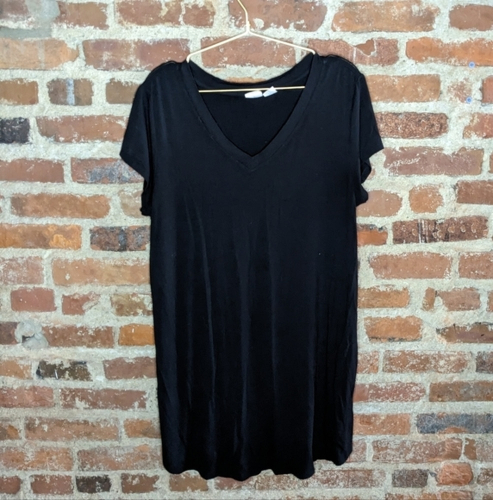 C&C California XL‎ Black V-Neck Shirt Dress